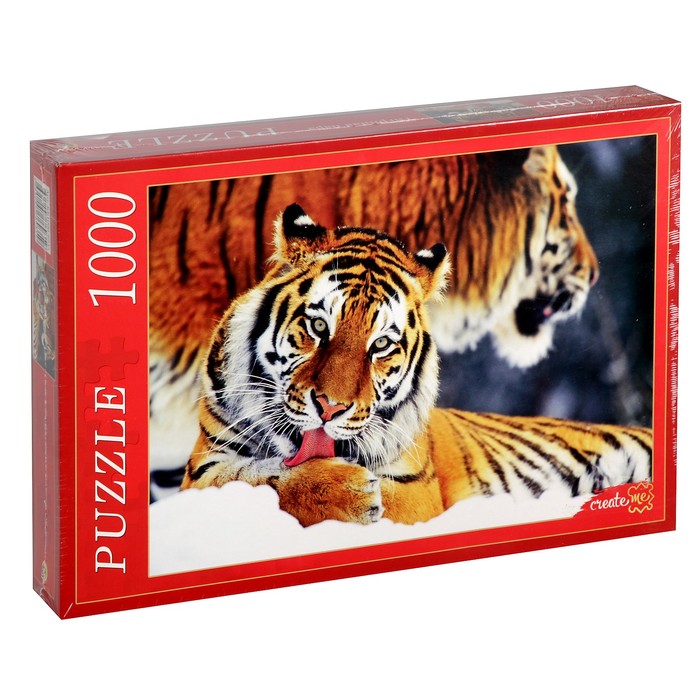 Пазл "Тигриная пара", 1000 элементов