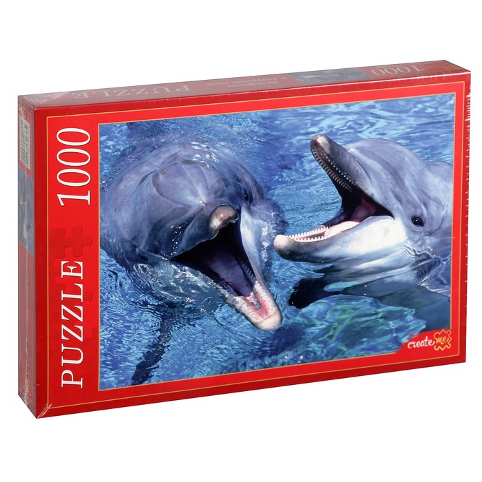 Пазл "Дедьфины в лазурной воде", 1000 элементов