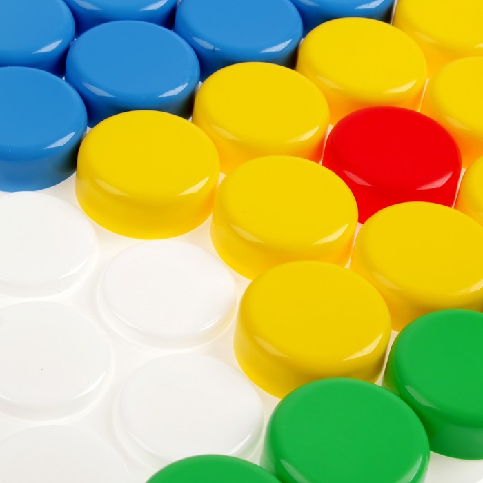 Мозаика «Собиралкин»: белое поле, 80 фишек (d=4 см)