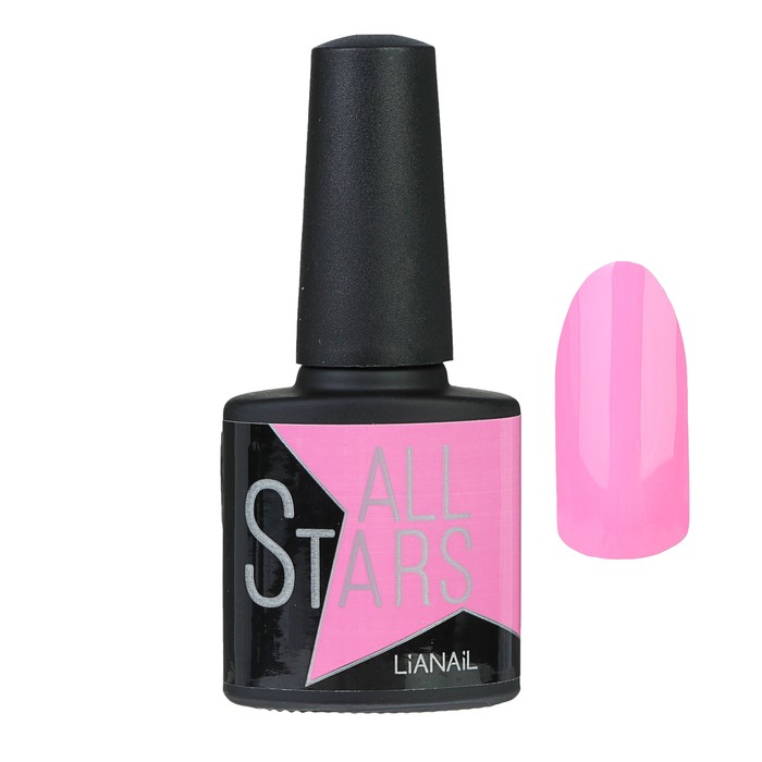 Гель-лак Lianail All Stars карамельный "Клубничное пирожное", 10 мл