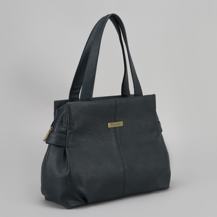 Сумка женская, отдел на молнии, наружный карман, цвет зелёный