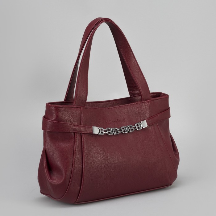 Сумка женская, отдел на молнии, наружный карман, цвет красный