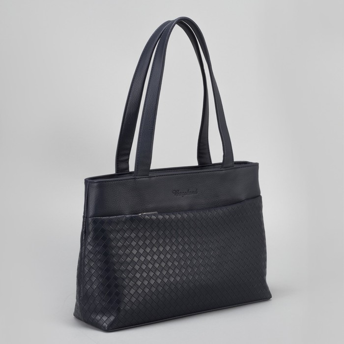 Сумка женская, отдел на молнии, наружный карман, цвет синий