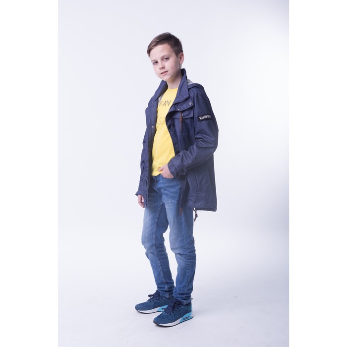 Парка для мальчика, рост 110 см, цвет синий