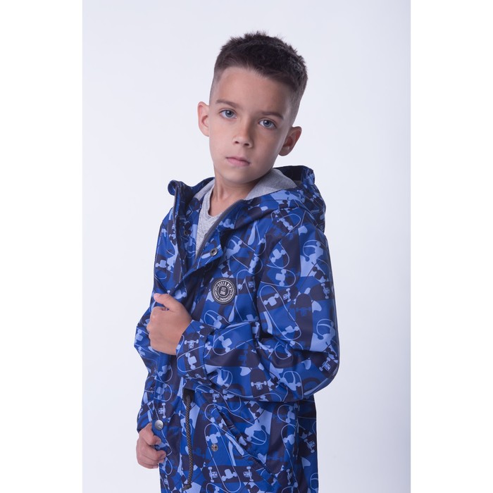 Парка для мальчика, рост 140 см, цвет синий
