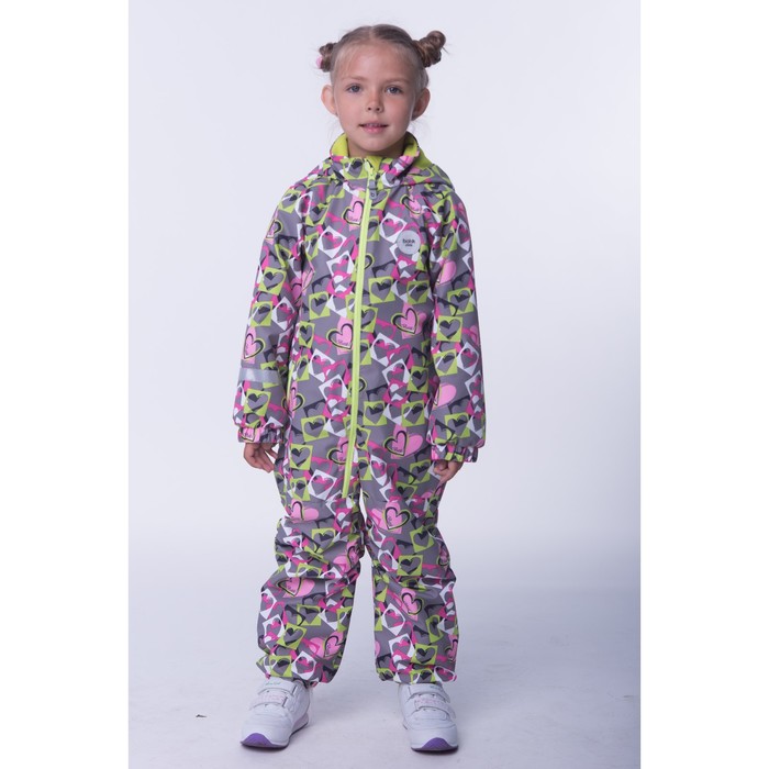 Комбинезон детский, рост 104 см, цвет серый