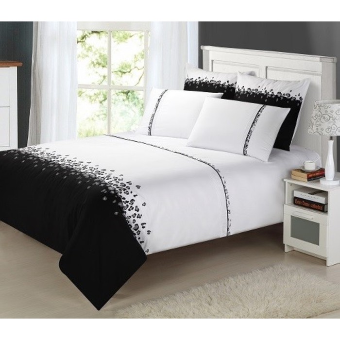 КПБ Black&amp;White евро, 220х240 см, 200х220 см, 50х70 см, 70х70 см по 2 шт., сатин