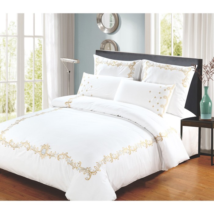 КПБ Royal 2 сп, 220х240 см, 180х215 см, 70х70 см-2 шт., сатин