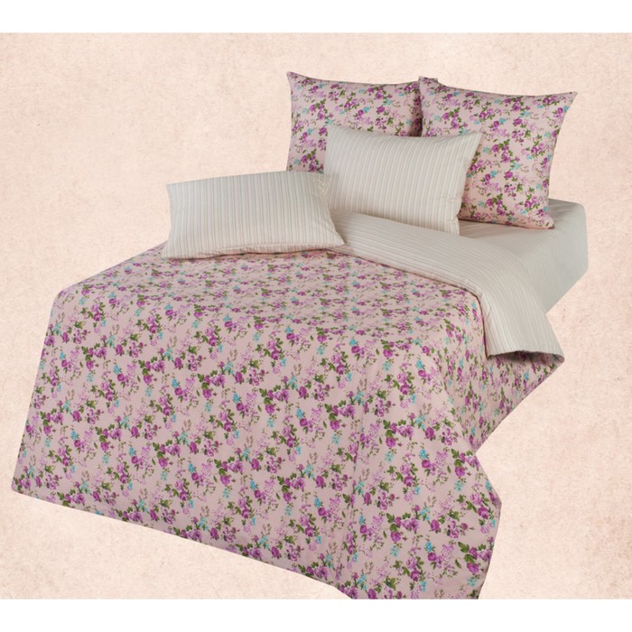КПБ "Виолетта" 2 сп, 220х240 см, 175х215 см, 70х70 см-2 шт., ранфорс
