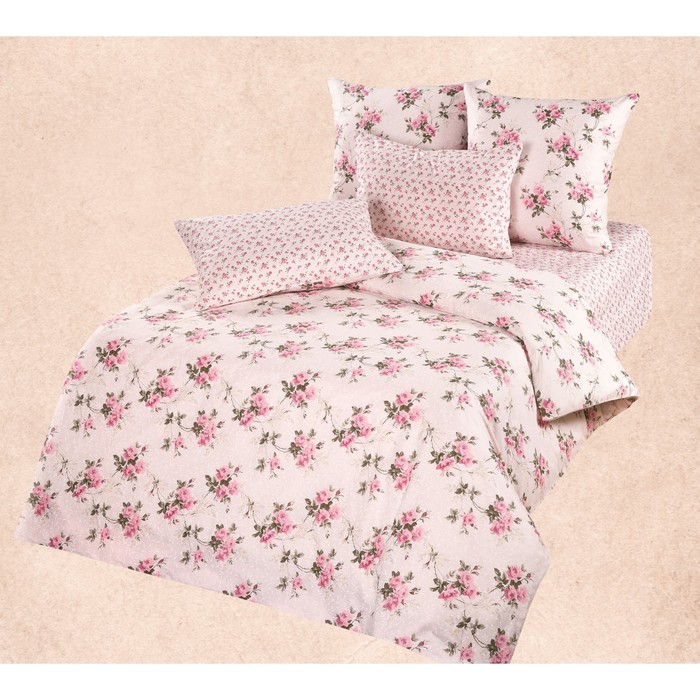 КПБ "Роза" дуэт, 220х240 см, 145х215 см-2 шт., 70х70 см-2 шт., ранфорс