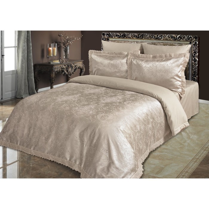 КПБ "Бланманже" дуэт, 220х240 см, 150х215 см-2 шт, 50х70 см, 70х70 см по 2 шт., сатин