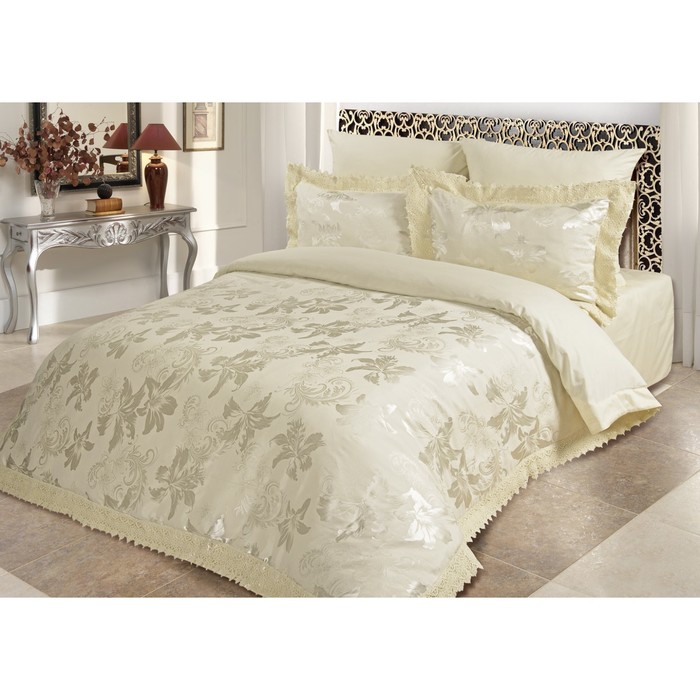 КПБ "Меренга" 2 сп, 220х240 см, 180х215 см, 70х70 см-2 шт., сатин