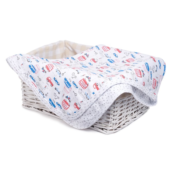 Плед детский Tenero, размер 80 х 100 см, принт машинки, интерлок