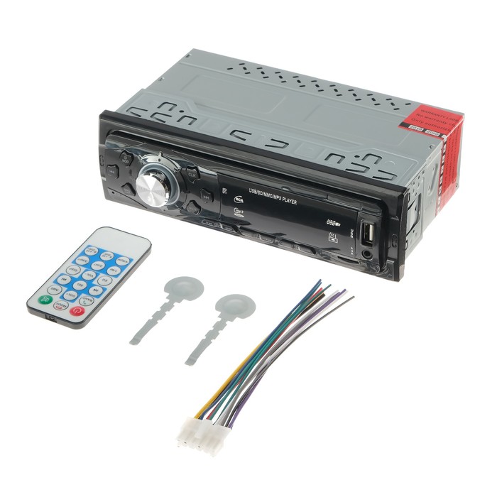 Автомобильная магнитола, USB, MP3, AUX, MicroCD, мощность 60 W, LT-2