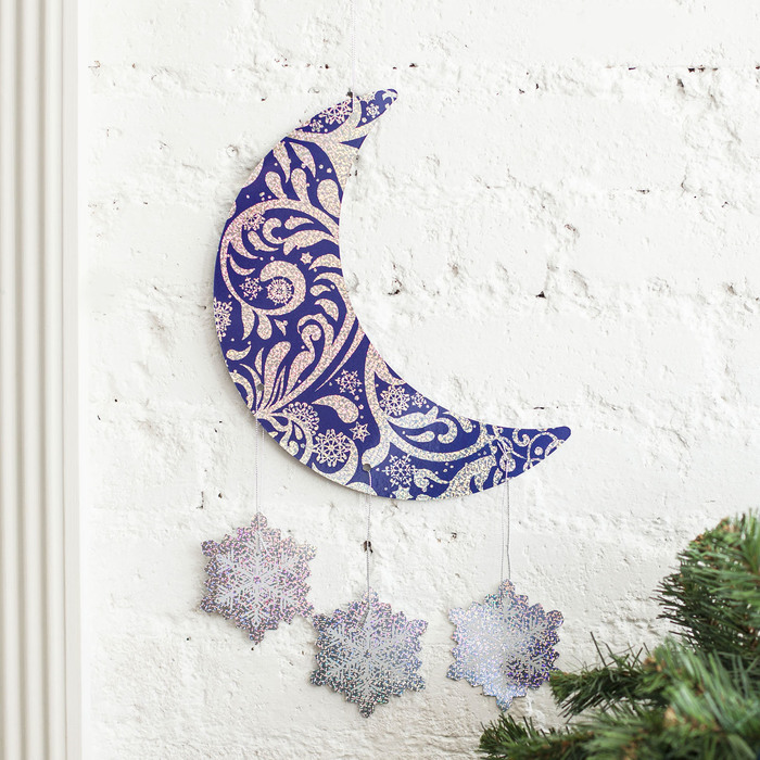 Интерьерное украшение "Зимние узоры", 30 х 28,6 см