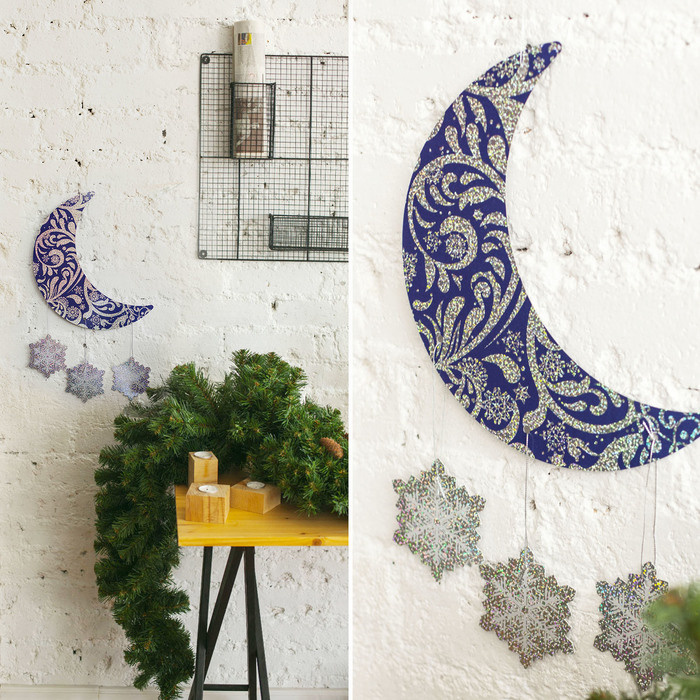 Интерьерное украшение "Зимние узоры", 30 х 28,6 см