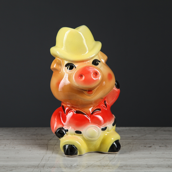 Копилка "Поросенок Фимка" 20 см, микс