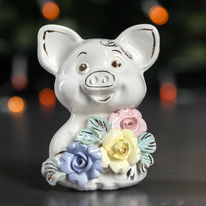 Копилка "Свинка Карапузик", лепка большая