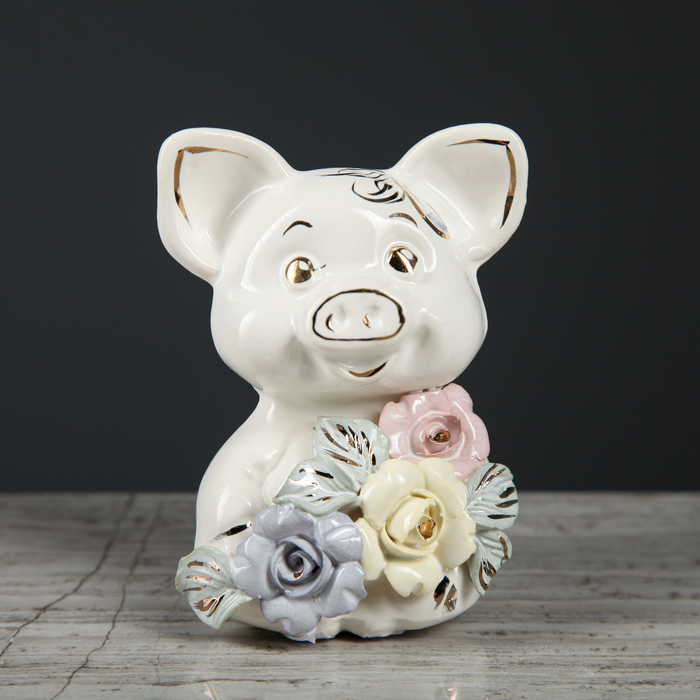 Копилка "Свинка Карапузик", лепка большая