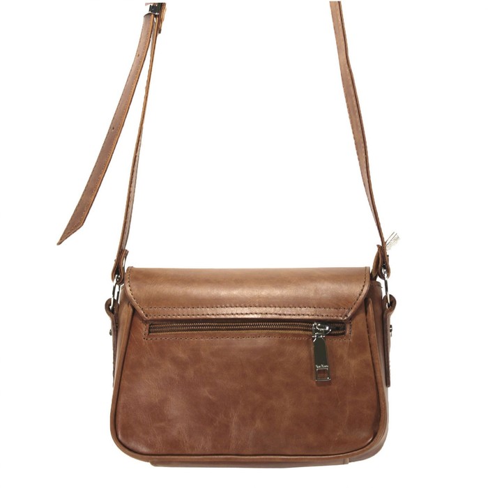 Сумка жен., н/к, размер 22x16x9.5 см, цвет коричневый светл.пулл ап