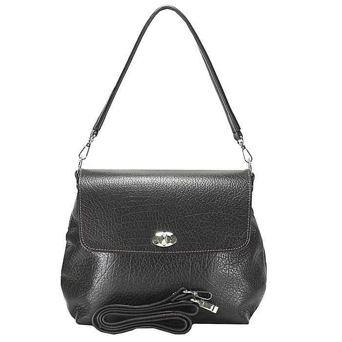 Сумка жен., н/к, размер 28x25x9 см, цвет коричневый буфало