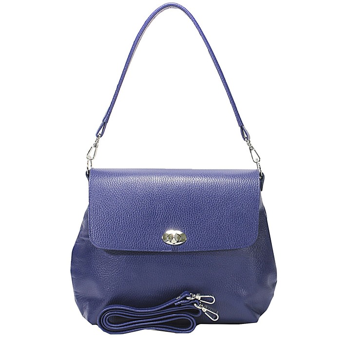 Сумка жен., н/к, размер 28x25x9 см, цвет васильковый флотер