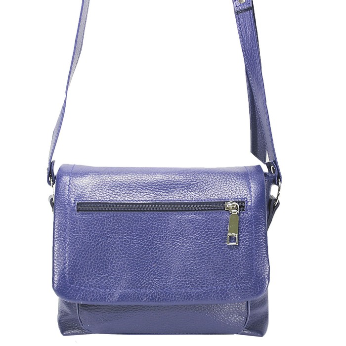 Сумка жен., н/к, размер 24х22х6 см, цвет васильковый флотер