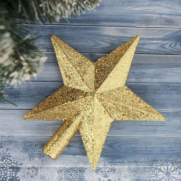 Наконечник "Звезда" блеск 18,5*20 см, золото