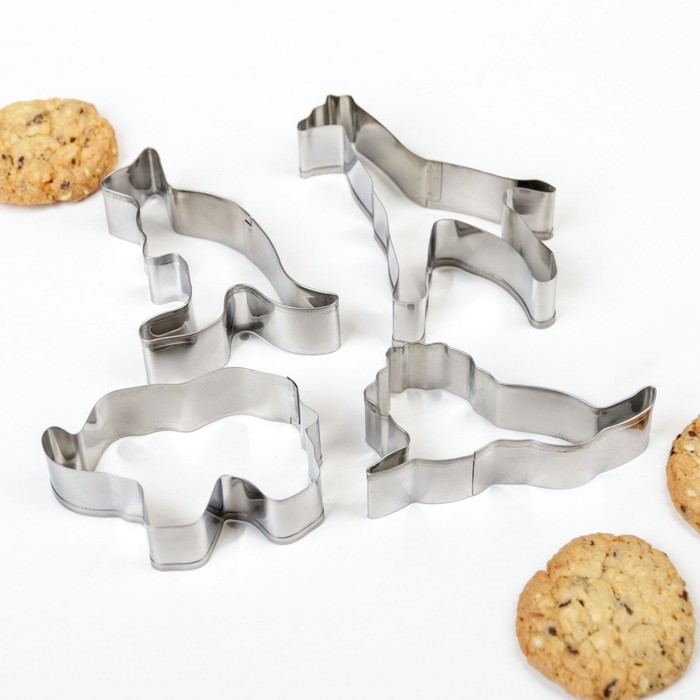 Набор форм для вырезания печенья "Африка", 4 шт