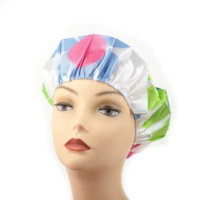 Шапочка для душа "Цветы", цвет МИКС
