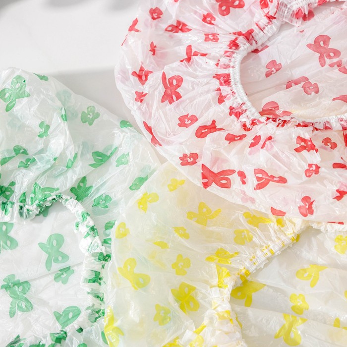 Набор шапочек для душа, 12 шт, цвета МИКС