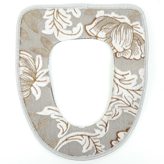 Чехол на сиденье для унитаза на липучках "Гобелен", цвет МИКС