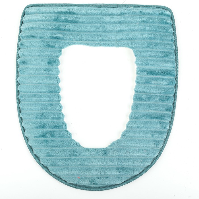 Чехол на сиденье для унитаза на липучках "Борозда", цвет МИКС