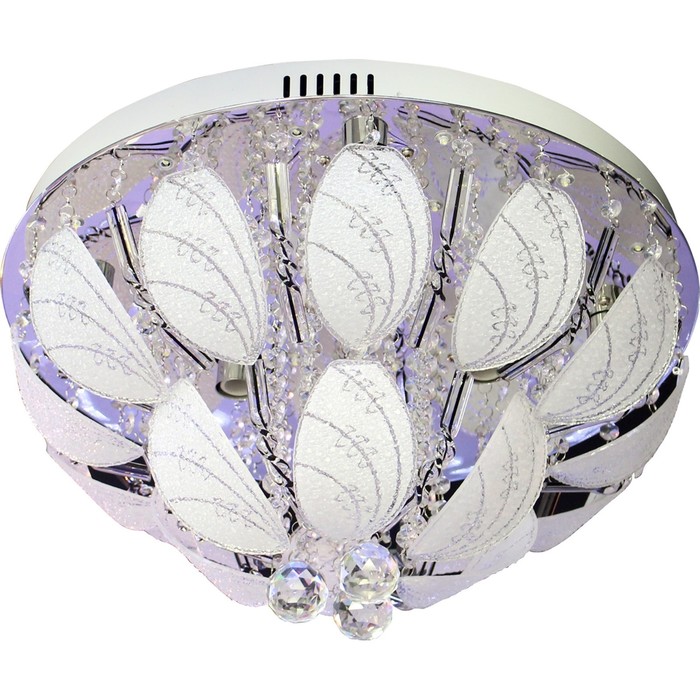 Люстра Oli 7x60Вт E14 хром 50x50x21см