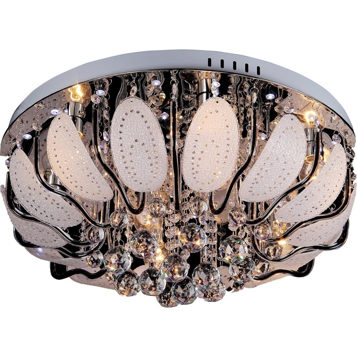 Люстра Frinna 8x60Вт E14 хром 50x50x21см