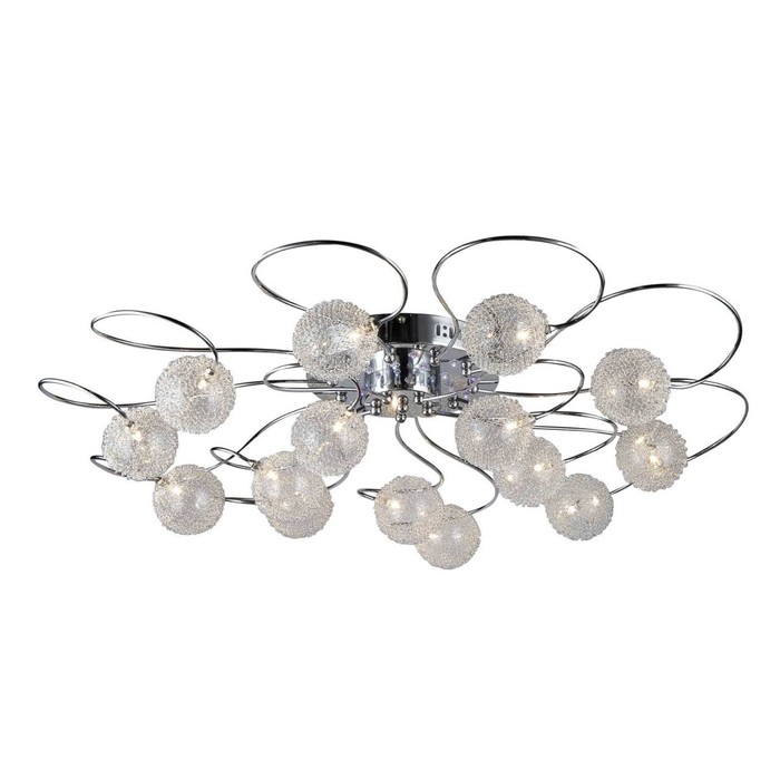 Люстра Paola 15x60Вт G4 хром 90x90x19см