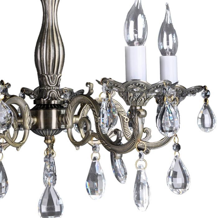 Люстра Samanta 5x60Вт E14 бронза 55x55x34см