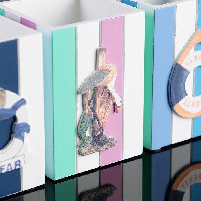 Органайзер настольный Liberty, в виде подставки, микс картинок, 7.5х8.5х12 см