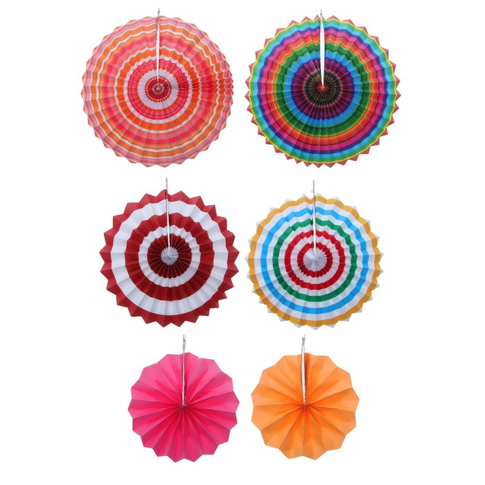 Изделие из бумаги декор "Краски" набор 6 штук