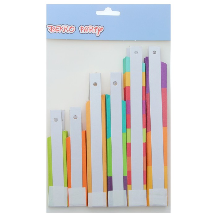 Изделие из бумаги декор "Радуга" набор 6 штук