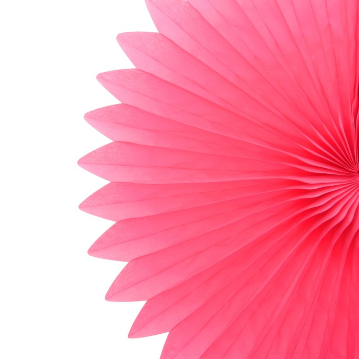 Изделие из бумаги декор "Круг" 25 см, цвет фуксия