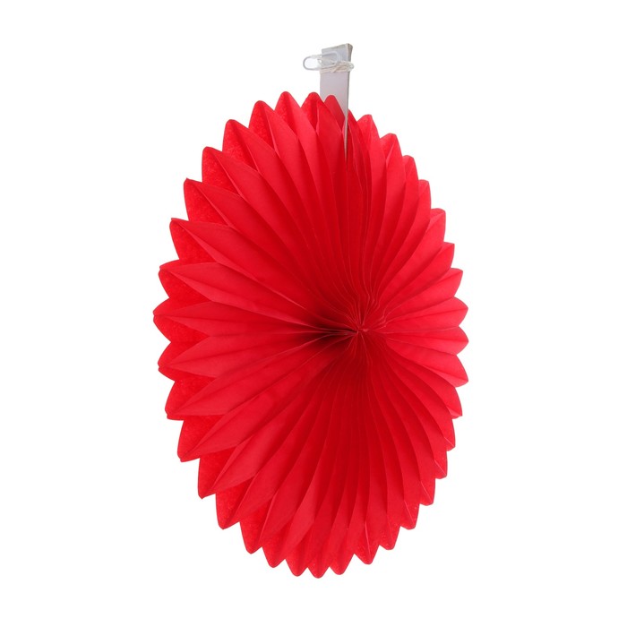 Изделие из бумаги декор "Круг" 25 см, цвет красный