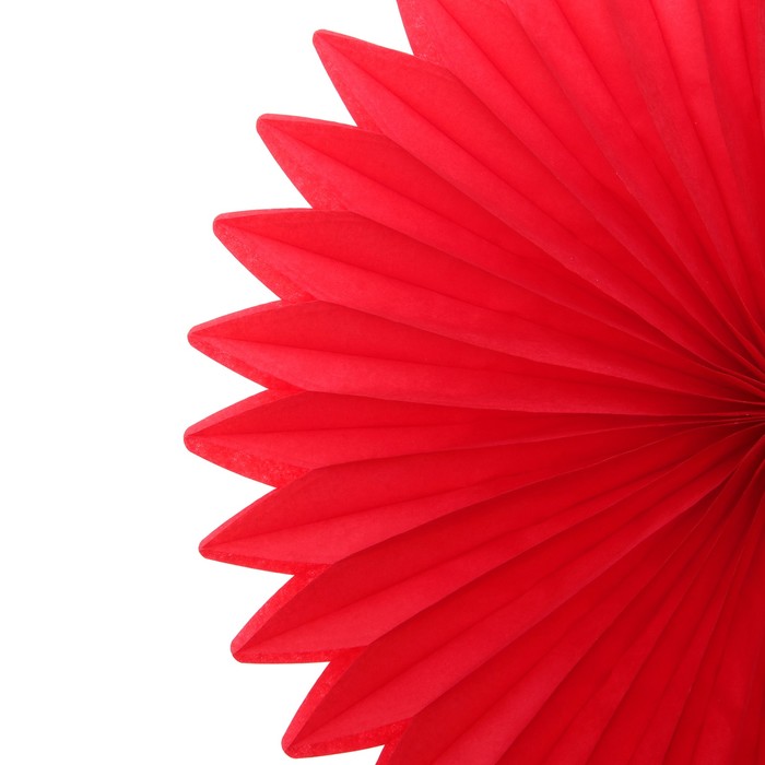 Изделие из бумаги декор "Круг" 25 см, цвет красный