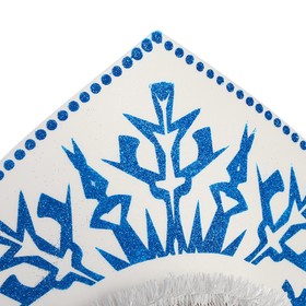 

Кокошник на ободке «Снежинка», цвет синий