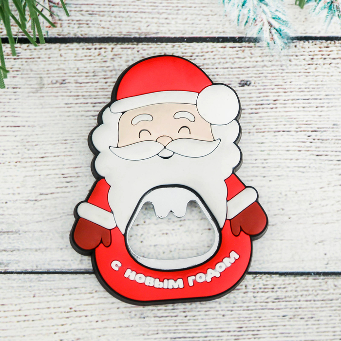 Магнит-открывашка "Дед Мороз"