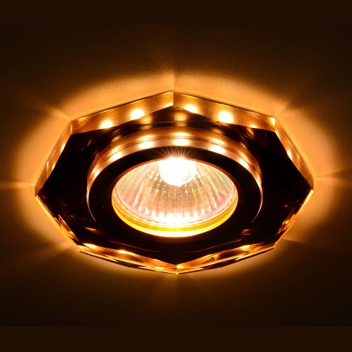 Светильник встраиваемый IL.0026.3871, GU5.3, 35 Вт, цвет золото, d=60мм