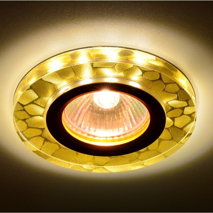 Светильник встраиваемый IL.0026.3209, GU5.3, 35 Вт, цвет золото, d=60мм