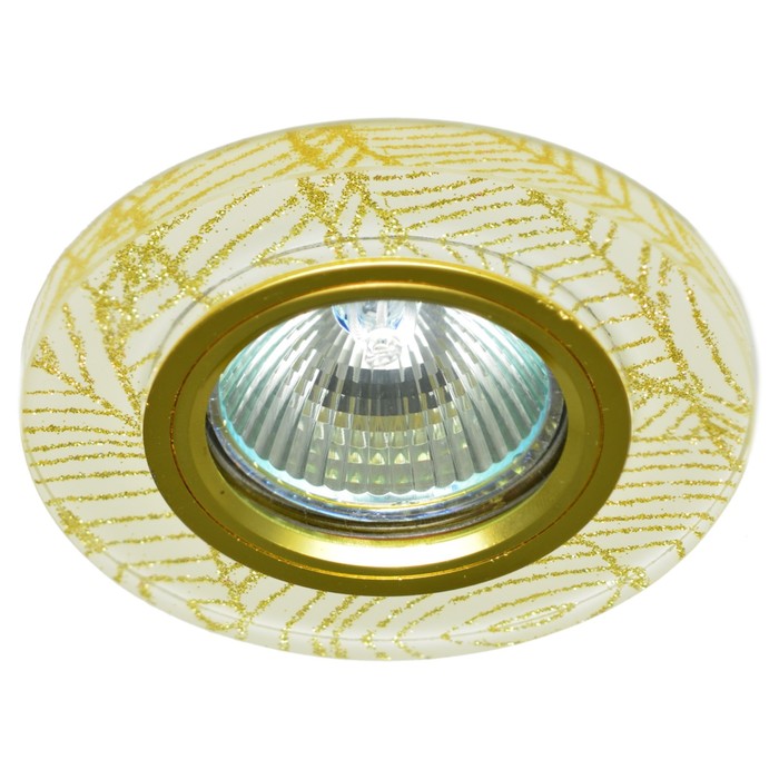 Светильник встраиваемый IL.0018.9173, GU5.3, 50 Вт, цвет золото, d=60мм
