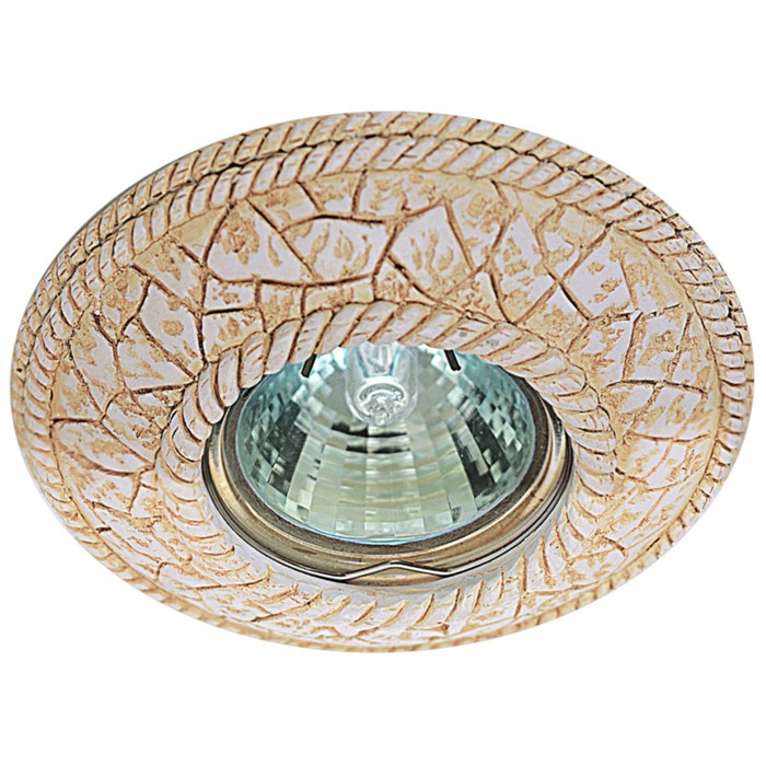 Светильник встраиваемый IL.0025.0760, GU5.3, 50 Вт, цвет алюминий, d=65мм