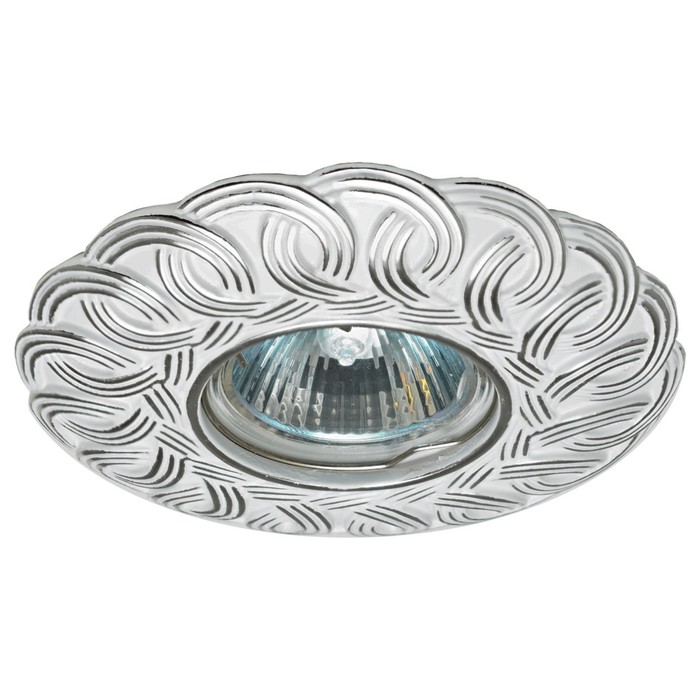 Светильник встраиваемый IL.0025.0919, GU5.3, 50 Вт, цвет алюминий, d=65мм